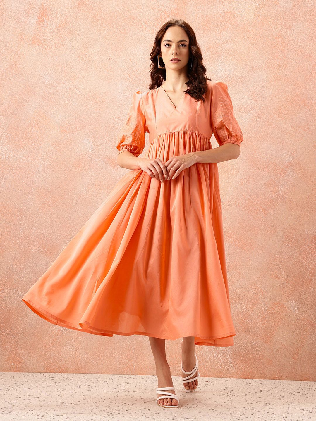 all about you Empire Midi Ethnic Dress