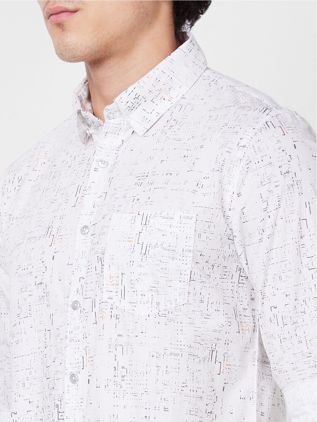 SPYKAR Abstract Opaque Printed Cotton Casual Shirt
