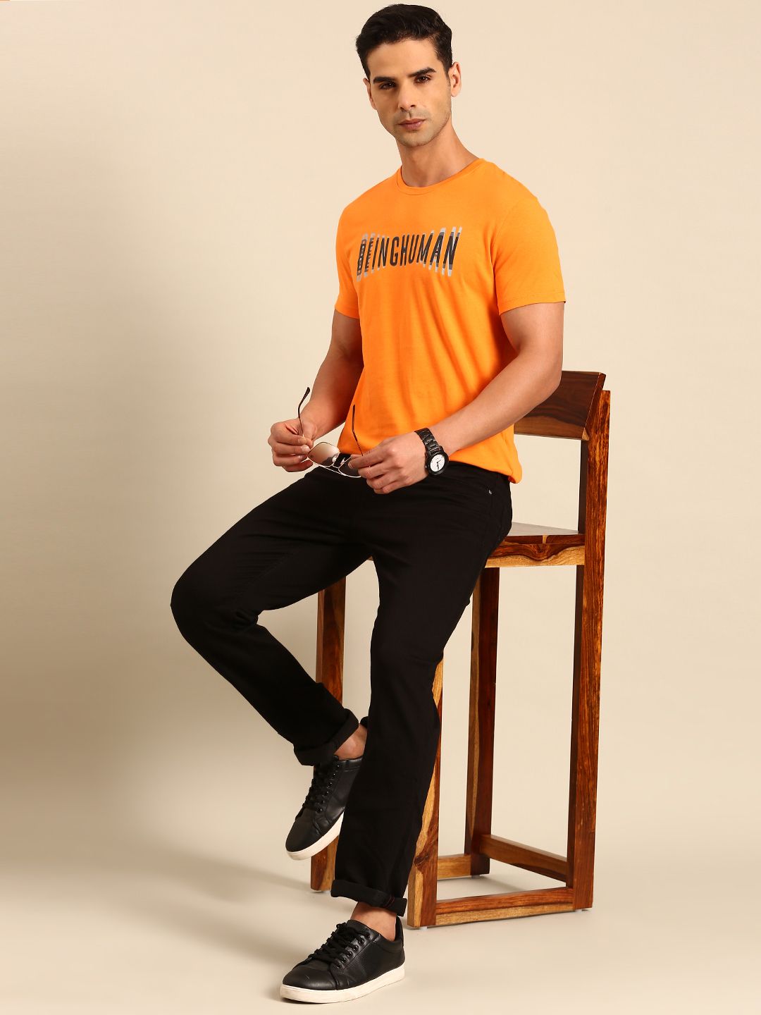 Being Human Graphic Printed Pure Cotton T-shirt