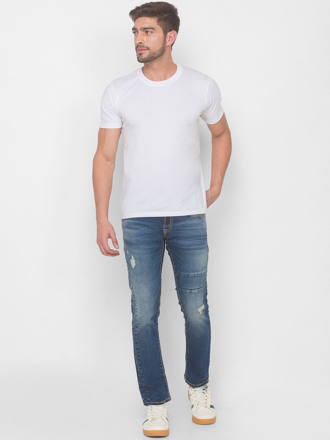 SPYKAR Men Blue Skinny Fit Low-Rise Jeans