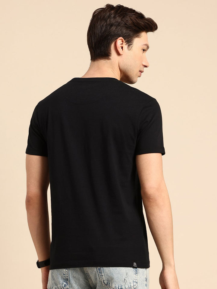 Being Human Brand Logo Printed Pure Cotton Slim Fit T-shirt