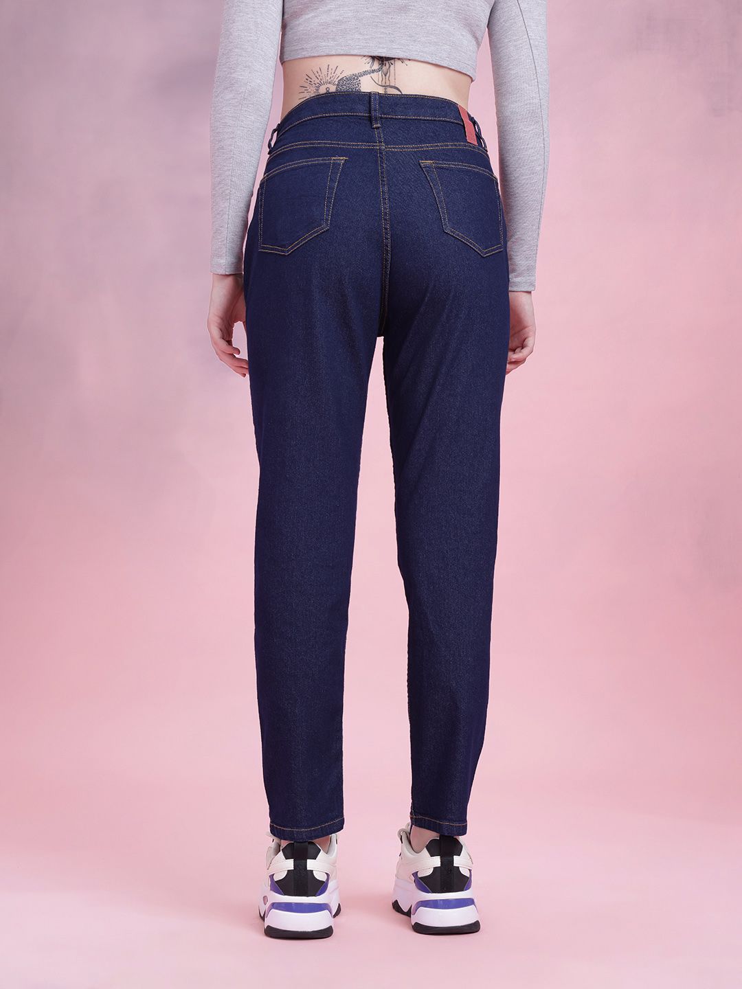 DressBerry Women High-Rise Stretchable Mom Fit Jeans