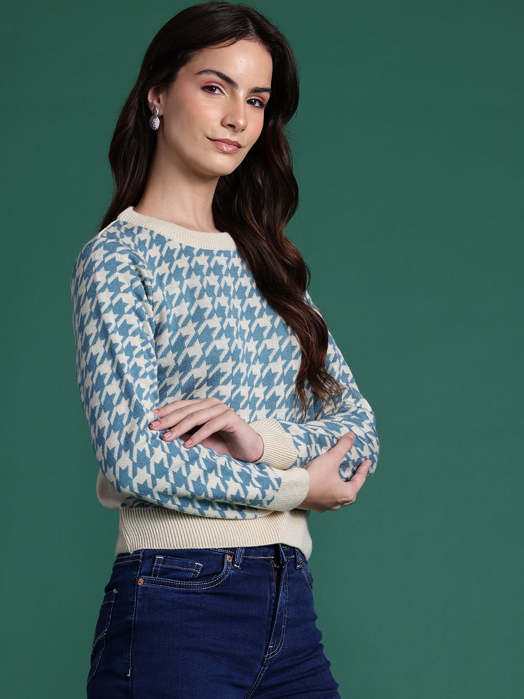 DressBerry Self Design Pullover
