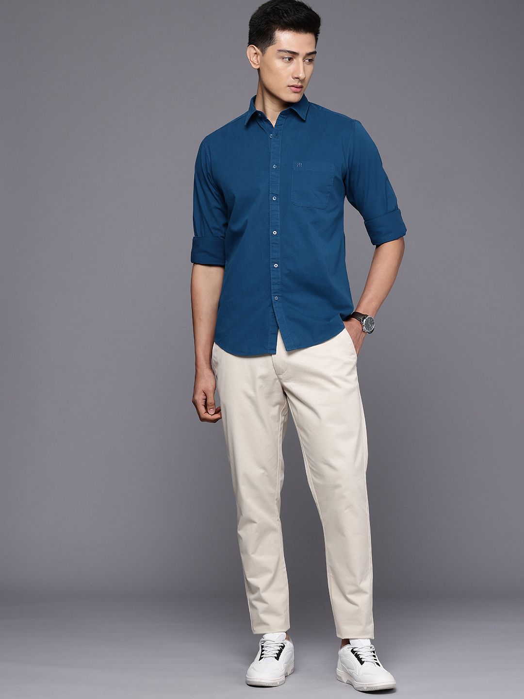 Raymond Pure Cotton Slim Fit Casual Shirt