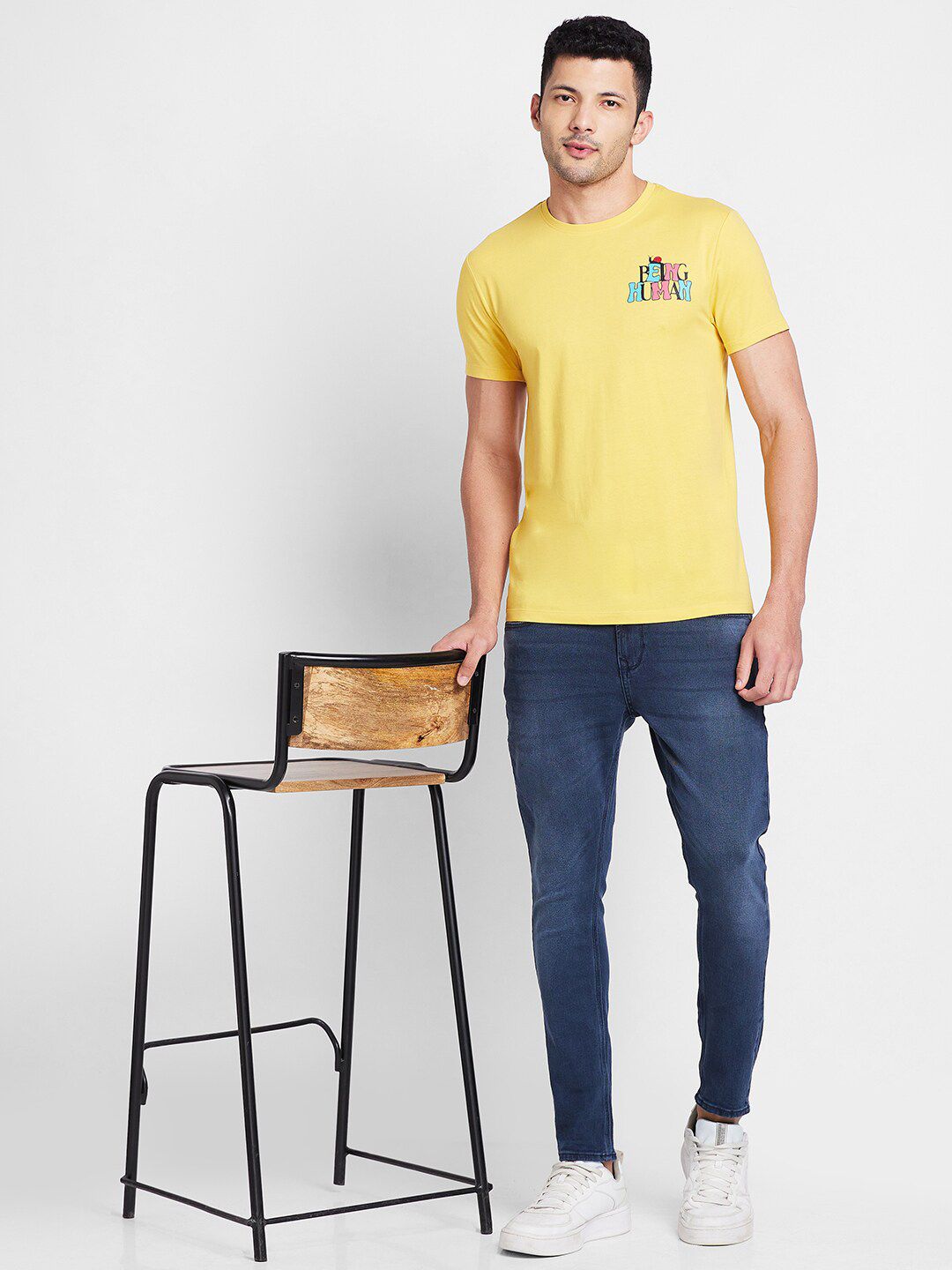 Being Human Round Neck Pure Cotton T-shirt