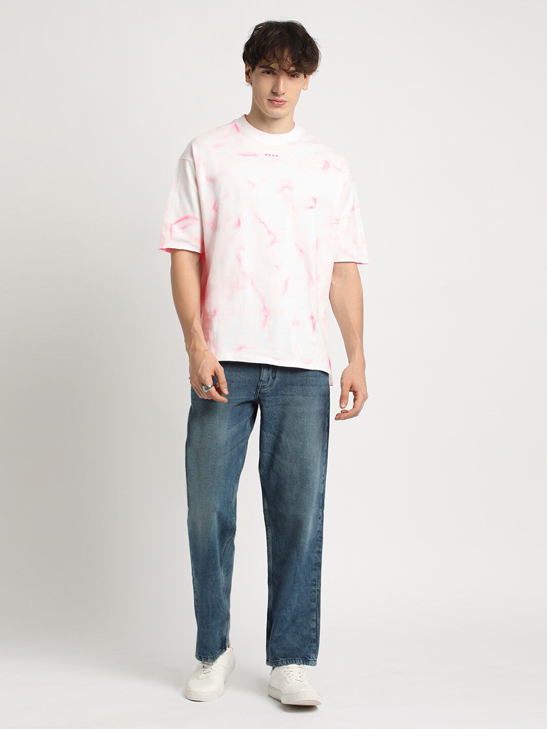 THE BEAR HOUSE Tie & Dye Pure Cotton Oversized T-shirt