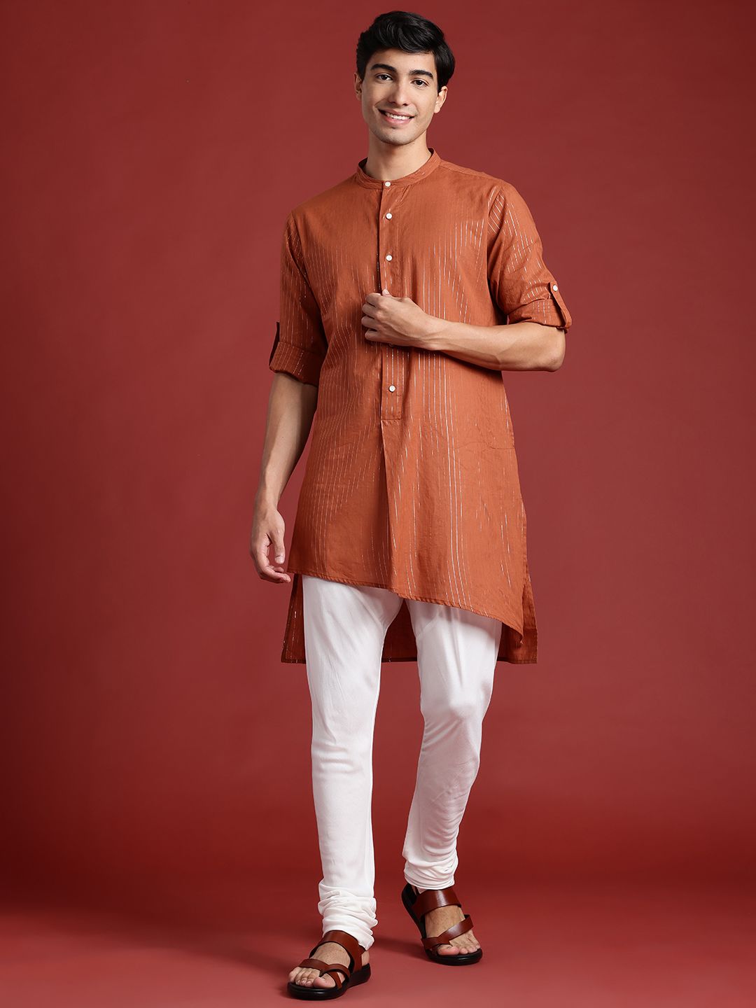 Anouk Lurex Detailed Kurta with Churidar