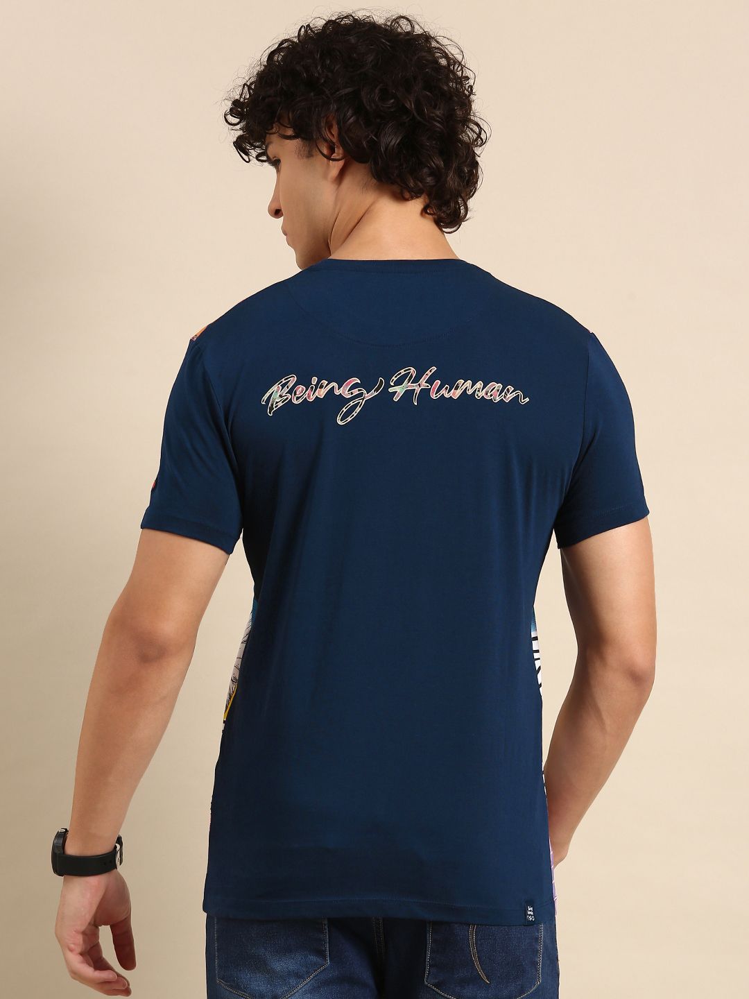 Being Human Tropical Printed Pure Cotton T-shirt