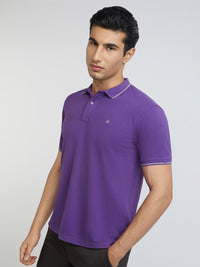 Raymond Pure Cotton Modern Fit Polo Collar Casual T-shirt