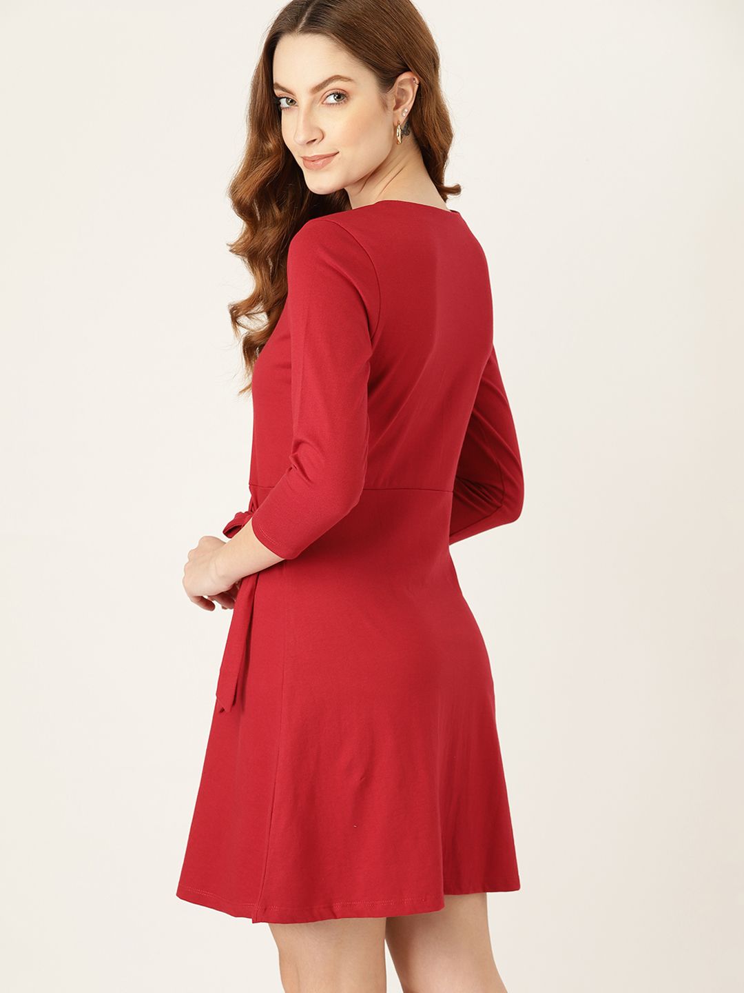 DressBerry Red Layered Dress