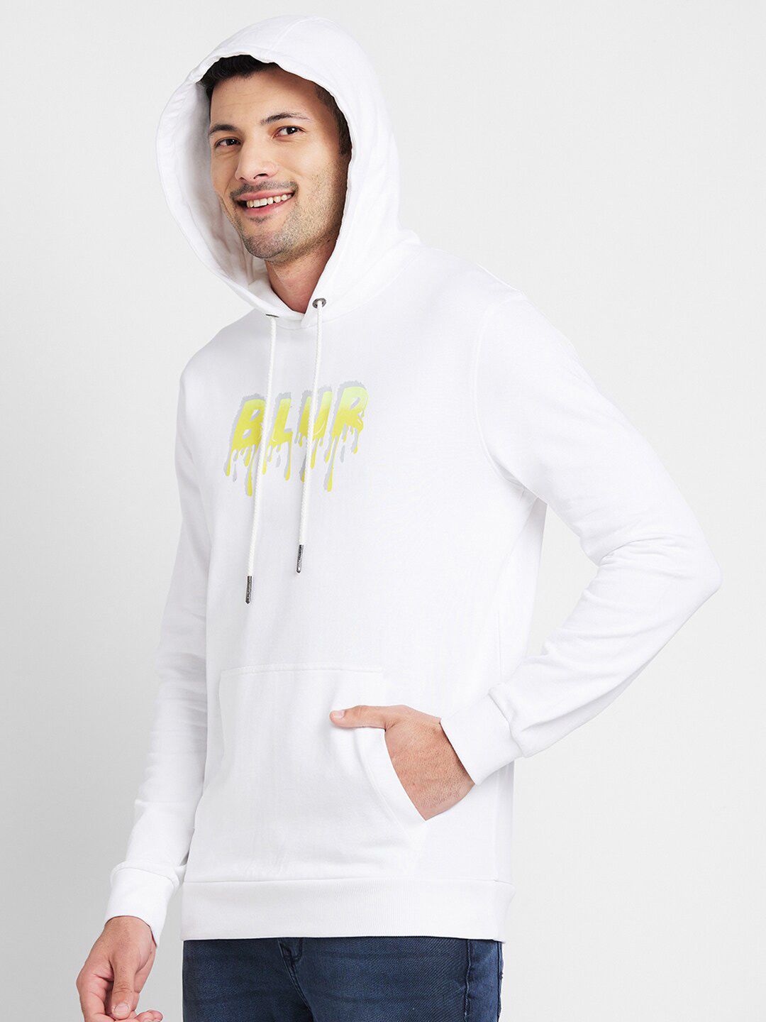 Being Human Typography Printed Hooded Cotton Pullover