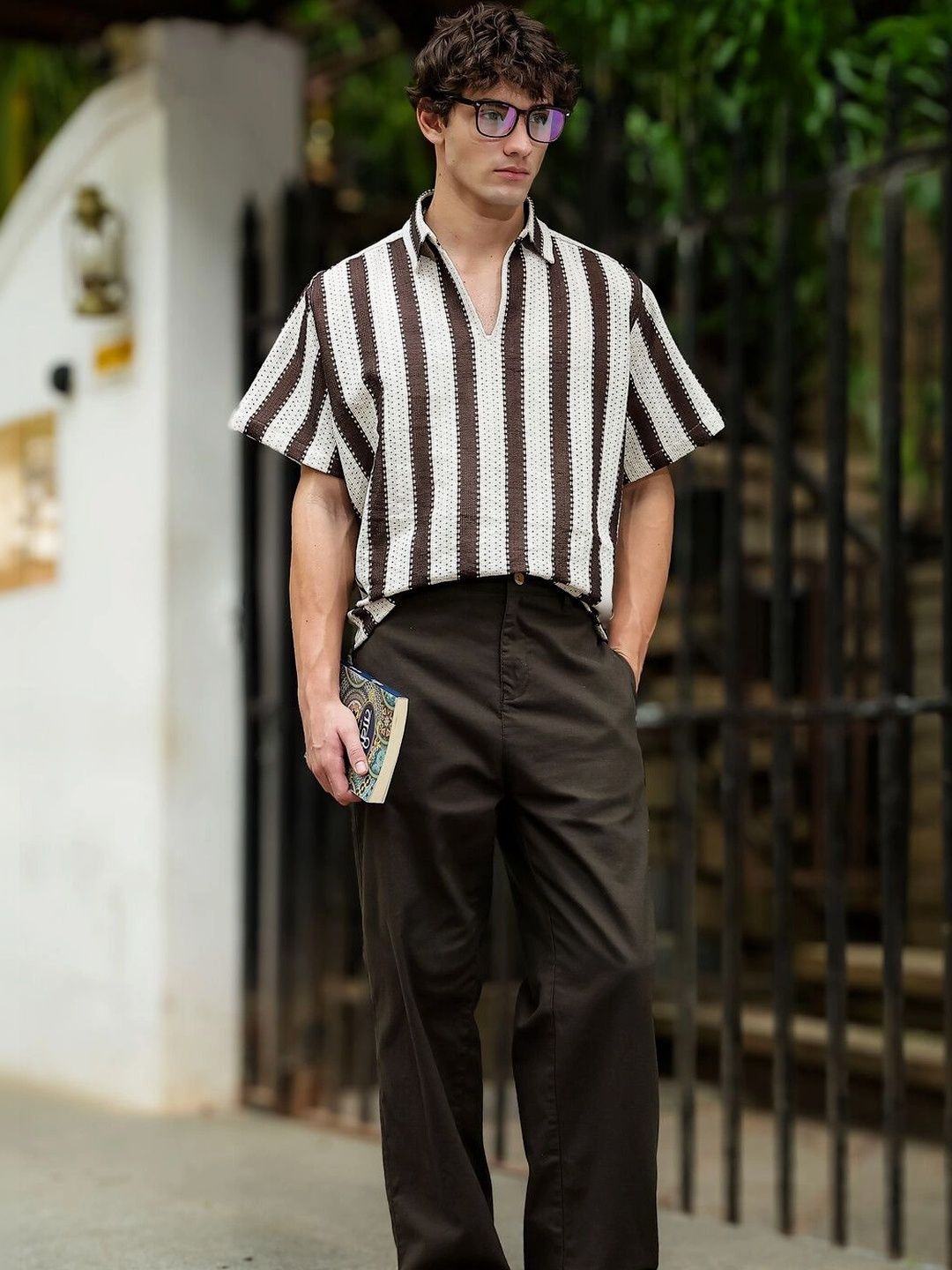 Eszett Men Classic Striped Casual Shirt