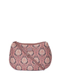 ZOUK Floral Printed Structured Jute Sling Bag
