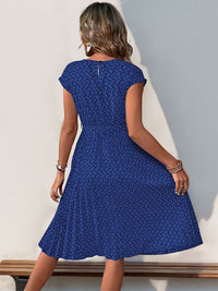 DressBerry Print Fit & Flare Dress