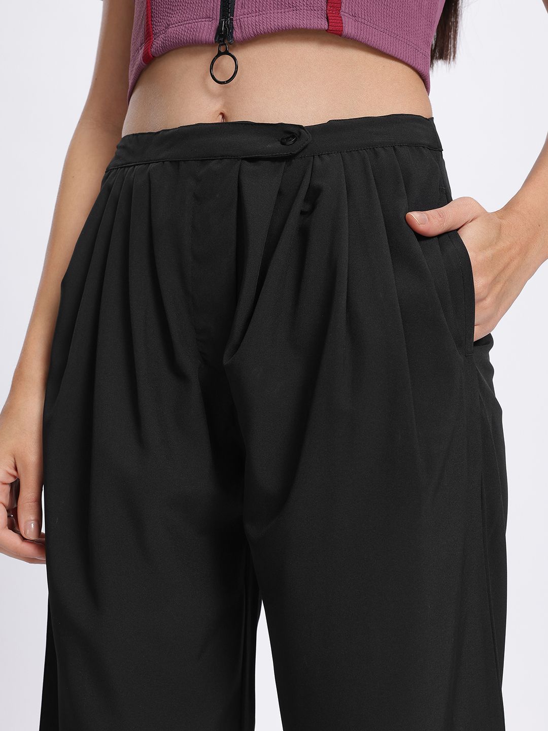 DressBerry Women Pleated Perfection Regular Trouser