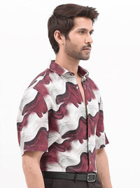 RARE RABBIT Men Tijon Regular Fit Floral Opaque Printed Shirt