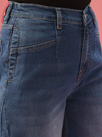 DressBerry Women Barrel Fit Light Fade Stretchable Jeans