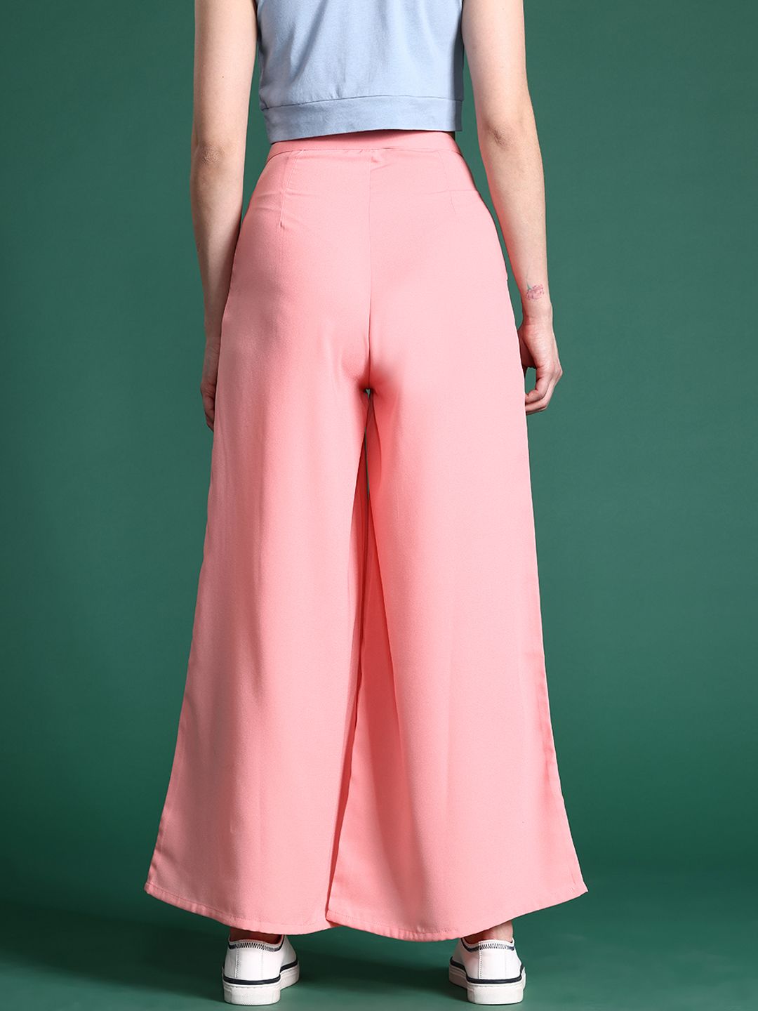 DressBerry Women Flared Pleated Trousers