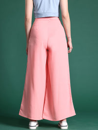 DressBerry Women Flared Pleated Trousers