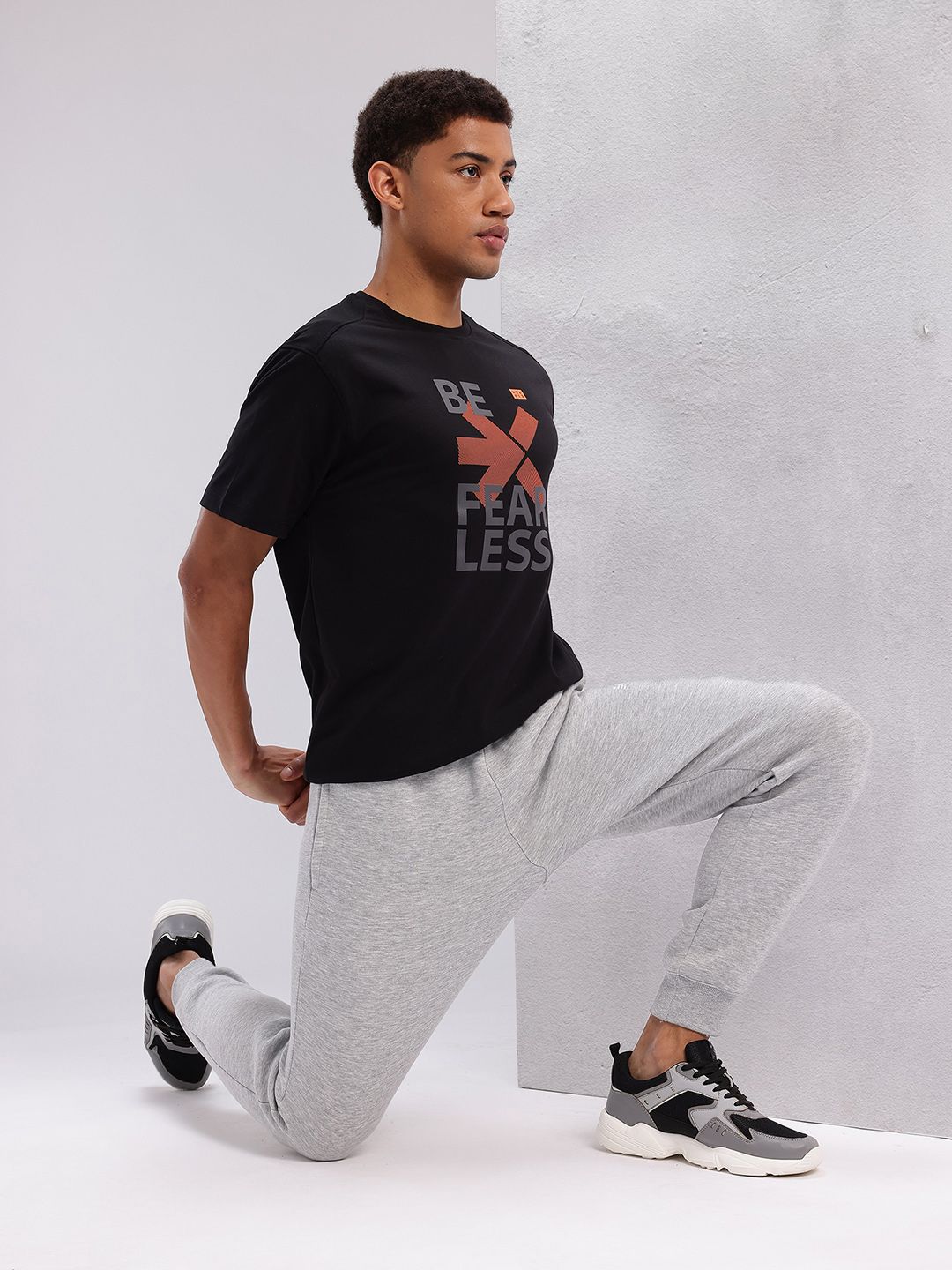 HRX by Hrithik Roshan Brand Logo & Typography Printed Training T-shirt