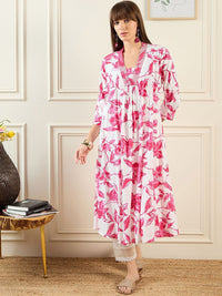 Indo Era Floral Printed Anarkali Kurta