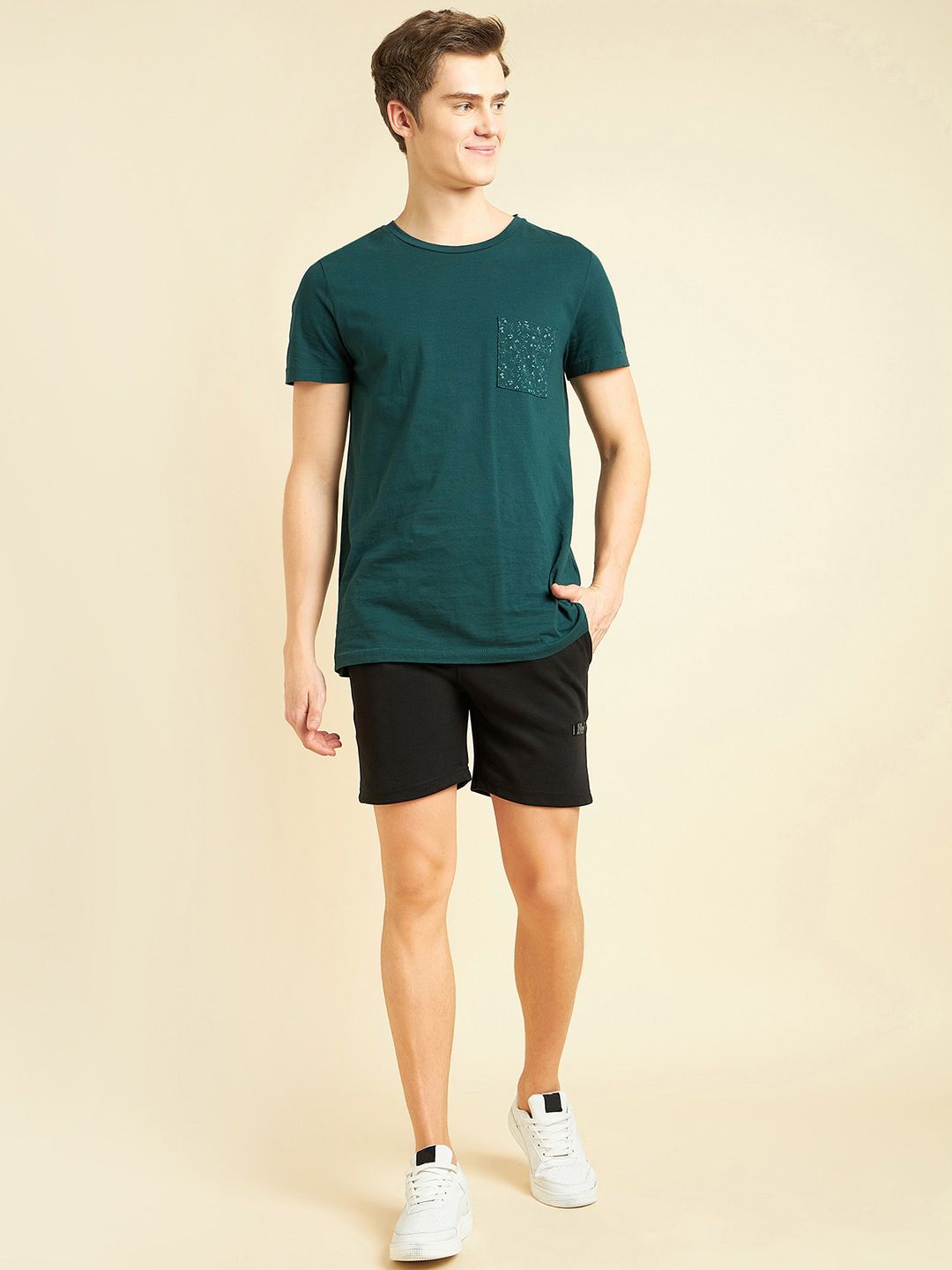 Sweet Dreams Men Black Mid-Rise Shorts