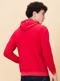 Being Human Typography Printed Long Sleeves Hooded Pullover