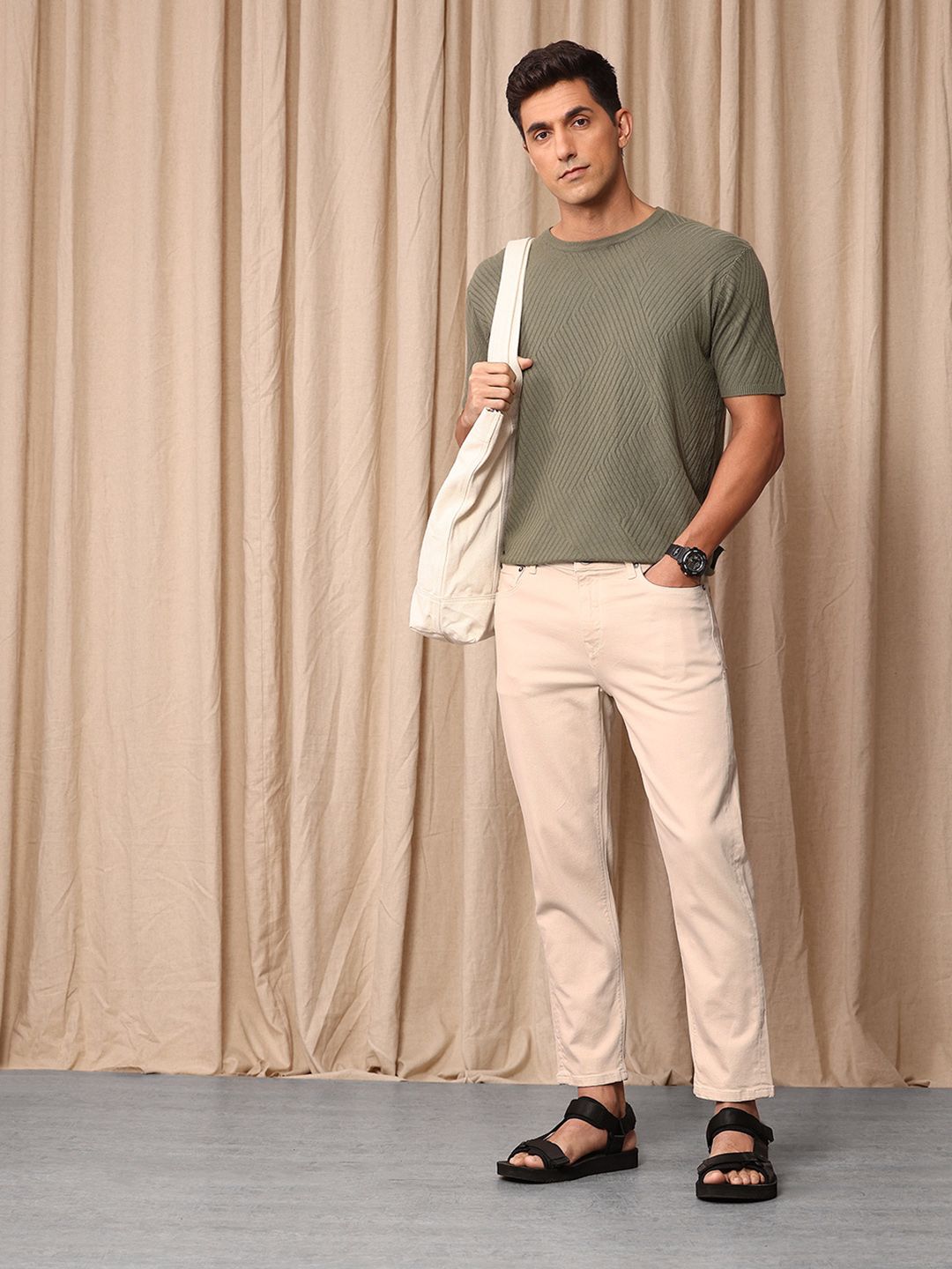 Mr Bowerbird Men Tapered Fit Stretchable Jeans