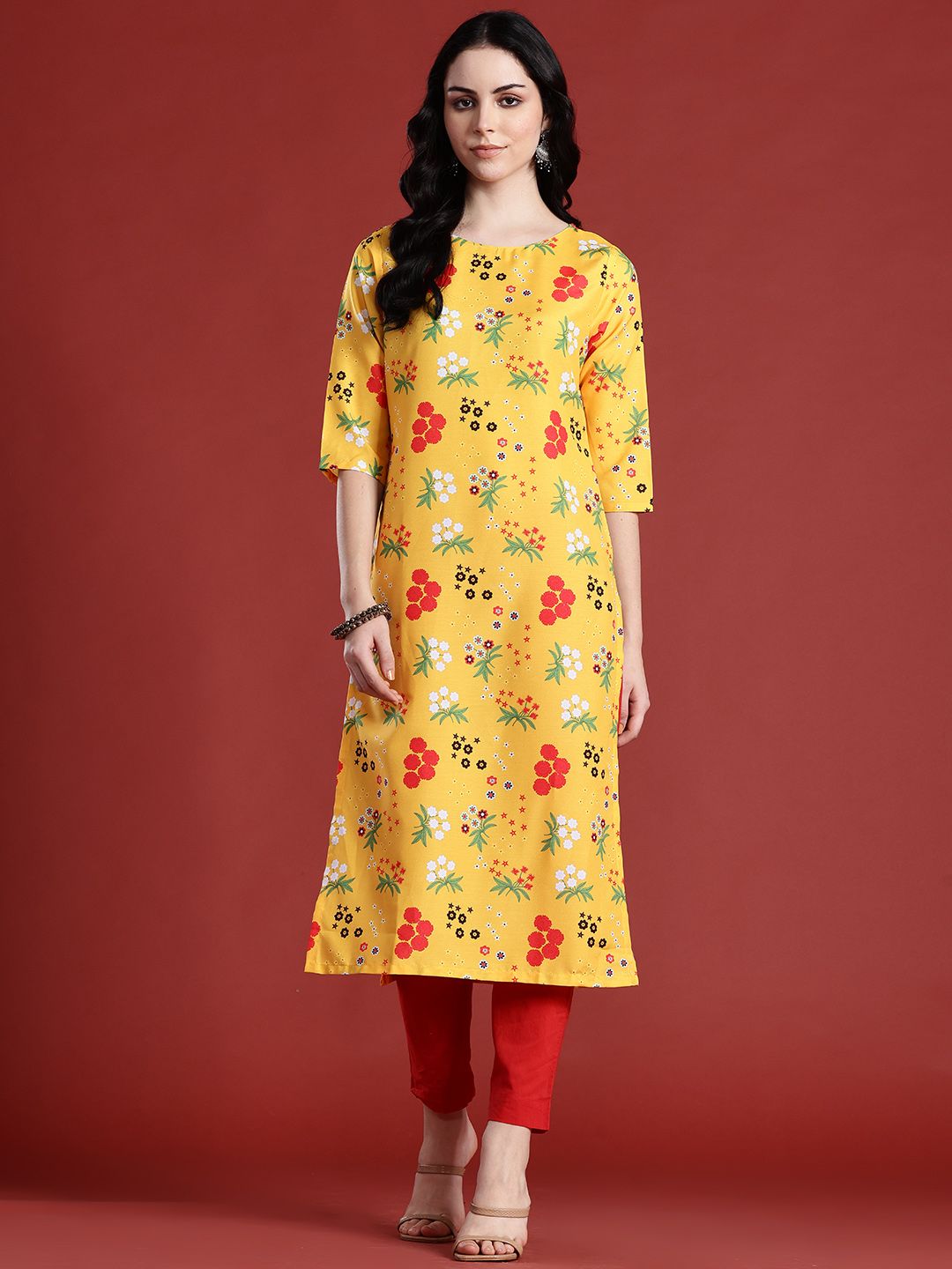 Anouk Women Floral Printed Kurta