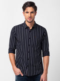SPYKAR Men Classic Slim Fit Striped Cotton Casual Shirt