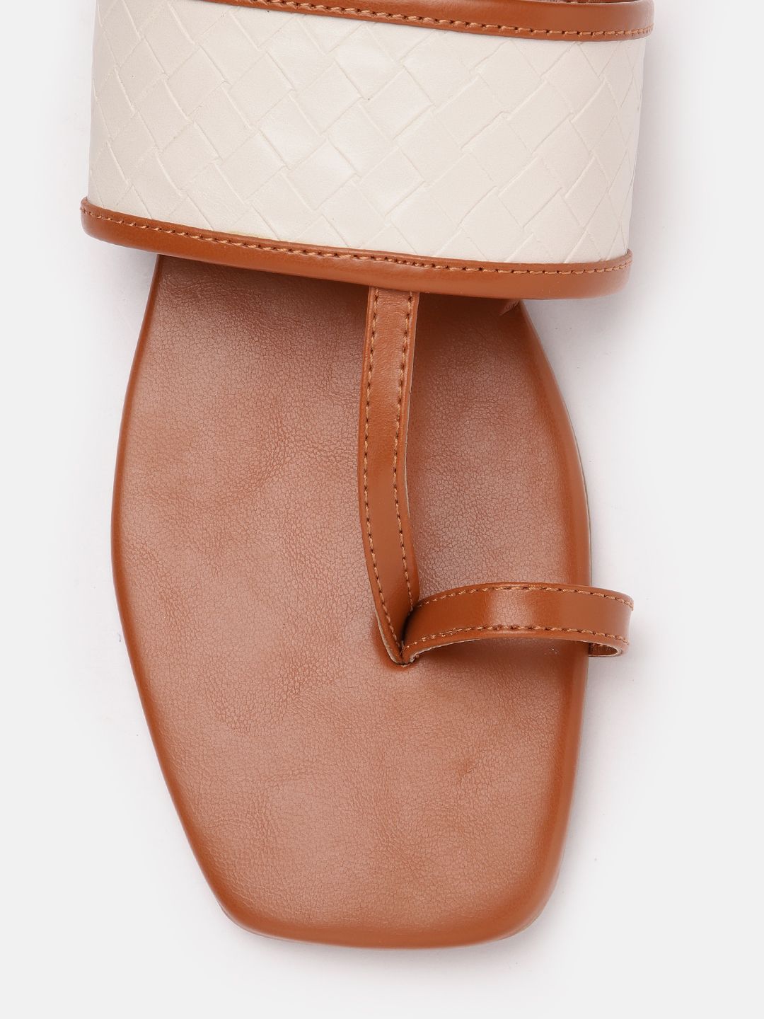 Anouk Women Basketweave Textured One Toe Flats