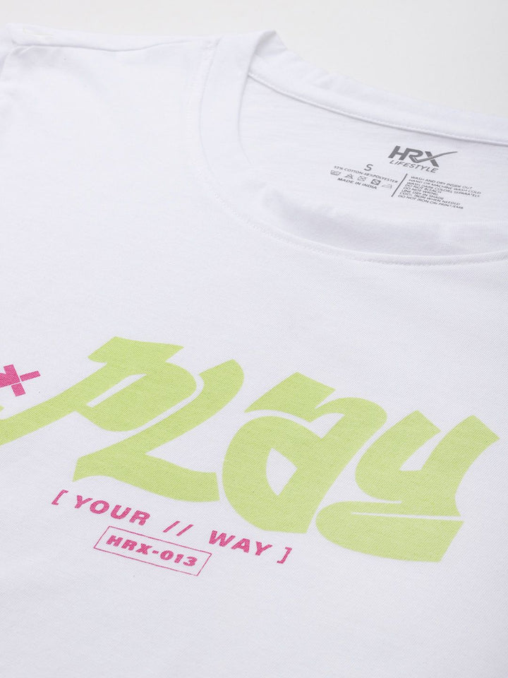 HRX by Hrithik Roshan Typography Print Lifestyle T-shirt