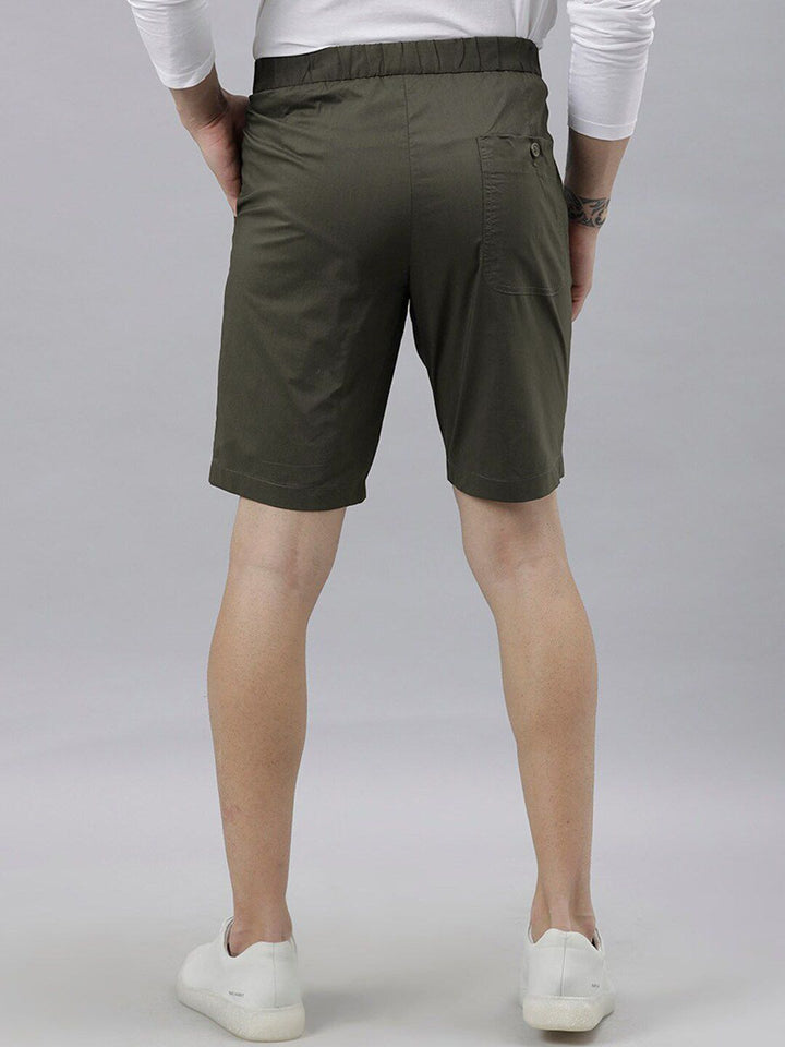 RARE RABBIT Men Osaka Slim Fit Mid-Rise Cotton Shorts