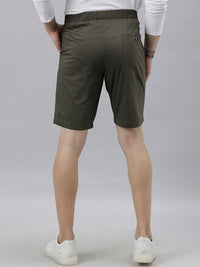 RARE RABBIT Men Osaka Slim Fit Mid-Rise Cotton Shorts