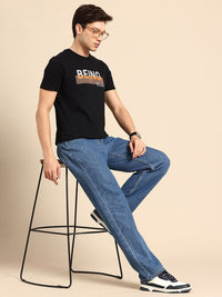 Being Human Brand Logo Printed Pure Cotton Slim Fit T-shirt