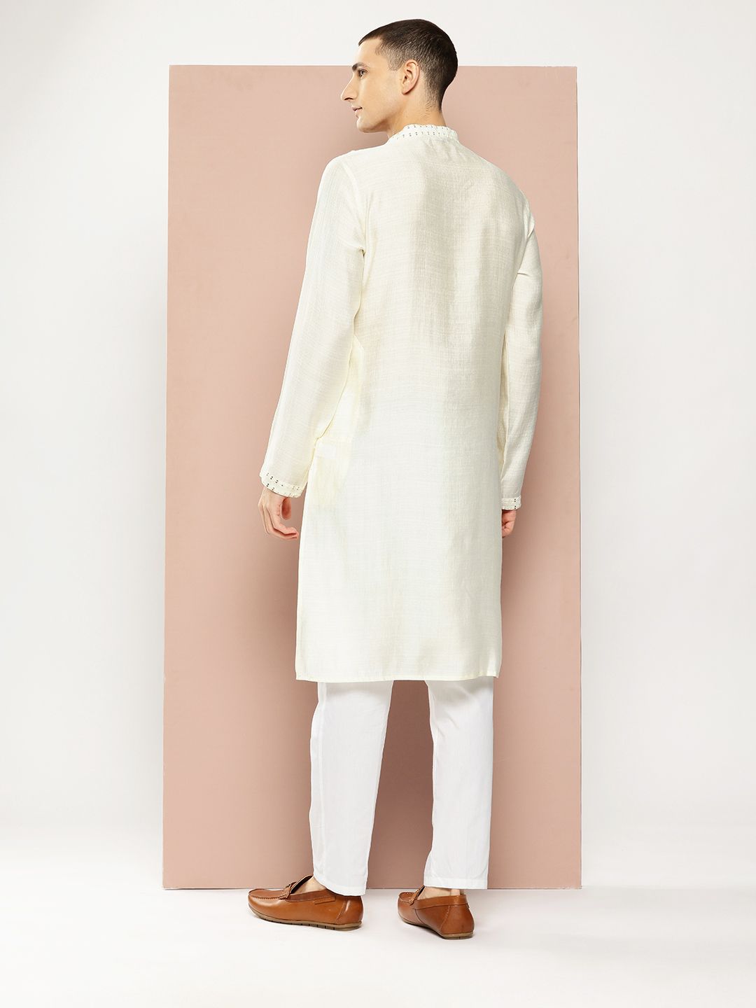 See Designs Embroidered Sequinned Kurta with Pyjamas