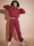 SASSAFRAS BASICS Fleece Oversized Sweatshirt With Joggers