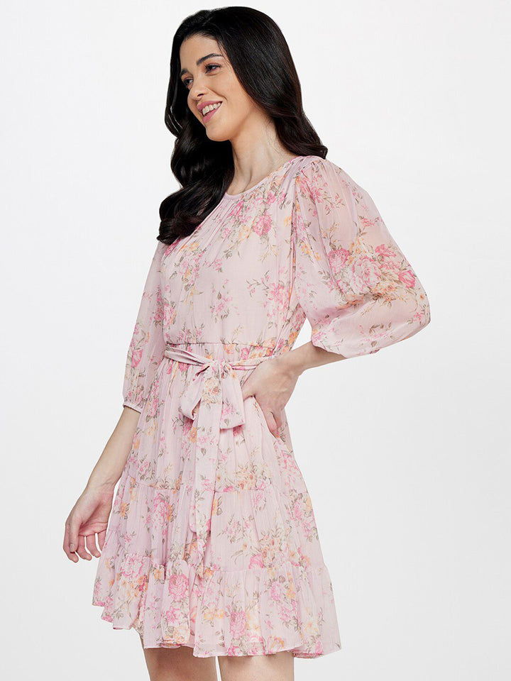AND Floral A-Line Midi Dress