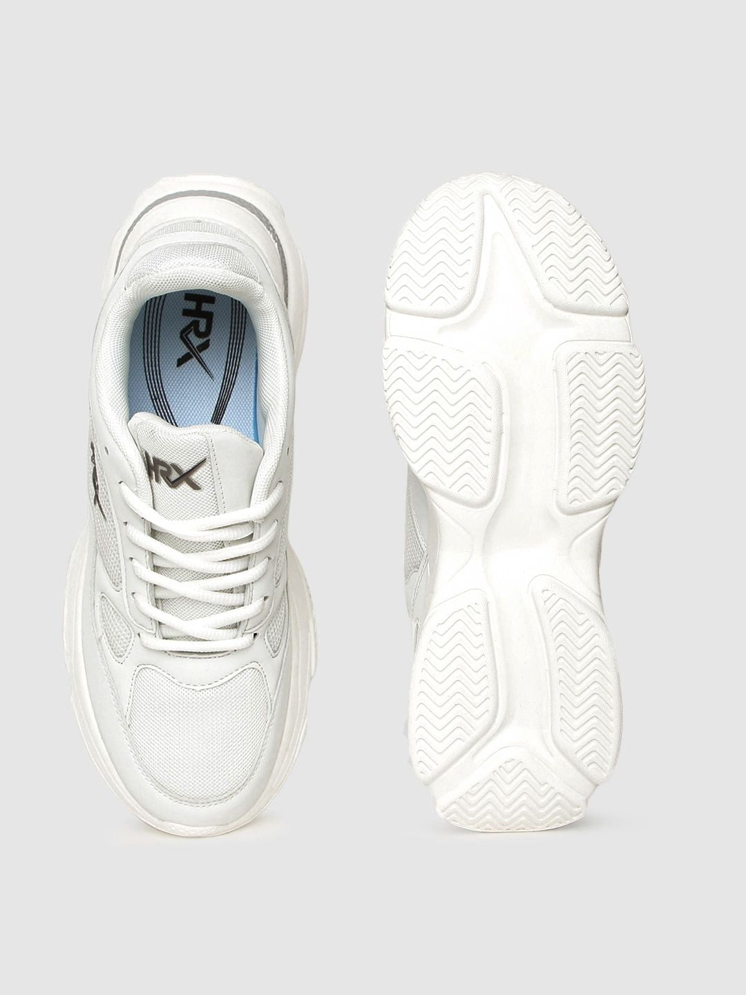 HRX by Hrithik Roshan Men White Solid Chunky Sneakers