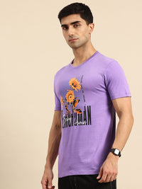 Being Human Floral Printed Pure Cotton Slim Fit T-shirt
