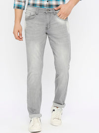 SPYKAR Men Relaxed Fit Heavy Fade Clean Look Whiskers Stretchable Jeans