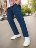 Urbano Fashion Men Pure Cotton Cargo Trousers