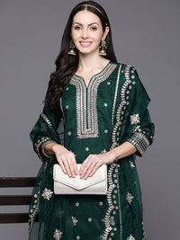 Indo Era Women Ethnic Motifs Embroidered Gotta Patti Kurta with Trousers & Dupatta