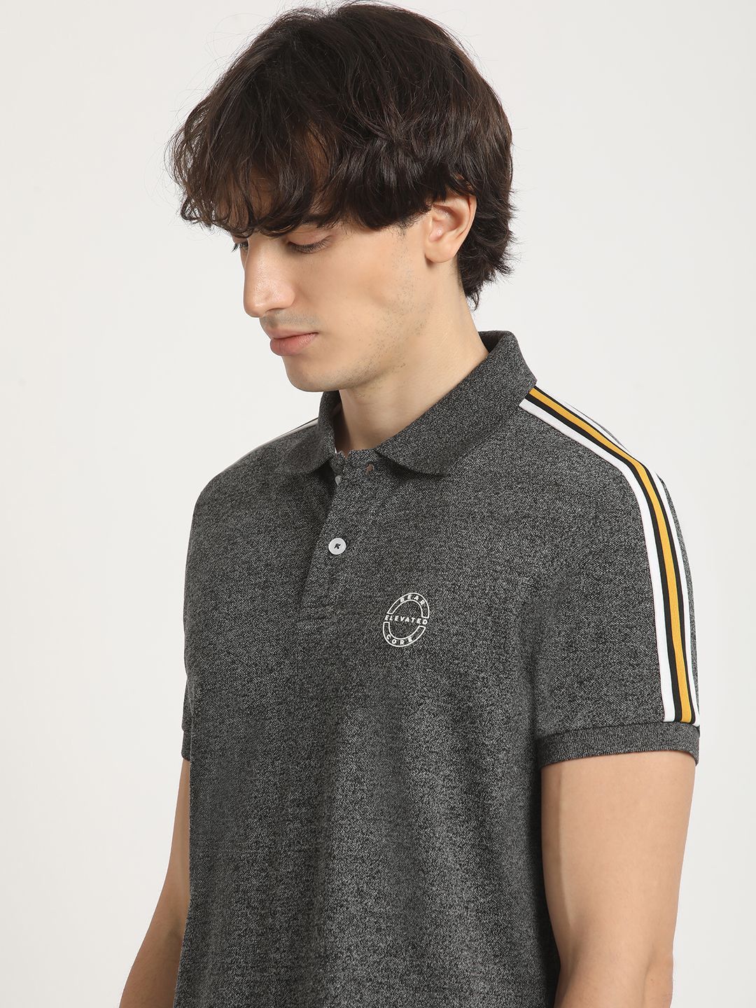 THE BEAR HOUSE Slim Fit Polo Collar T-shirt