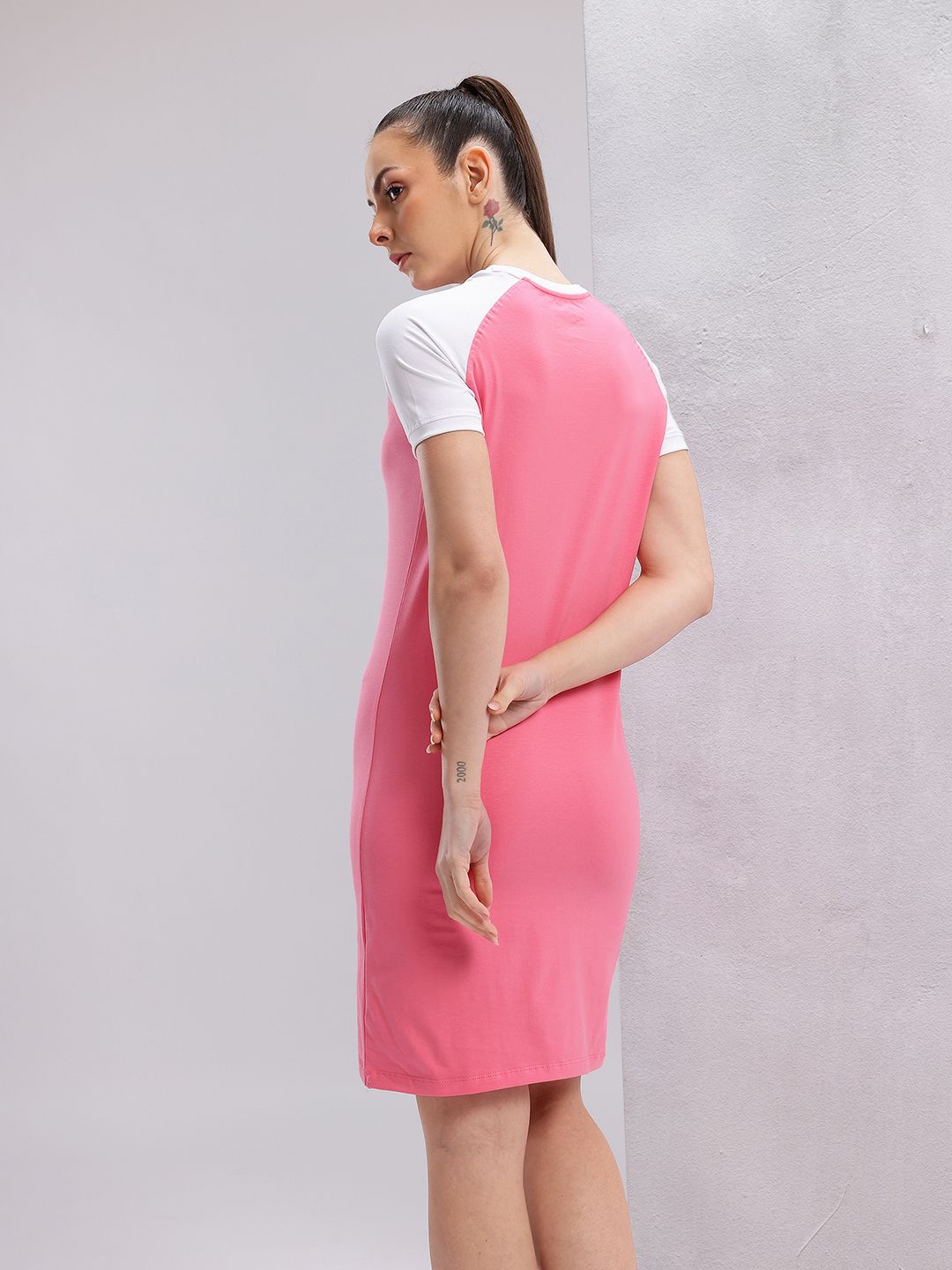 HRX by Hrithik Roshan Printed Raglan Sleeves T-shirt Dress