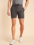 Sweet Dreams Men Grey Mid-Rise Cotton Shorts
