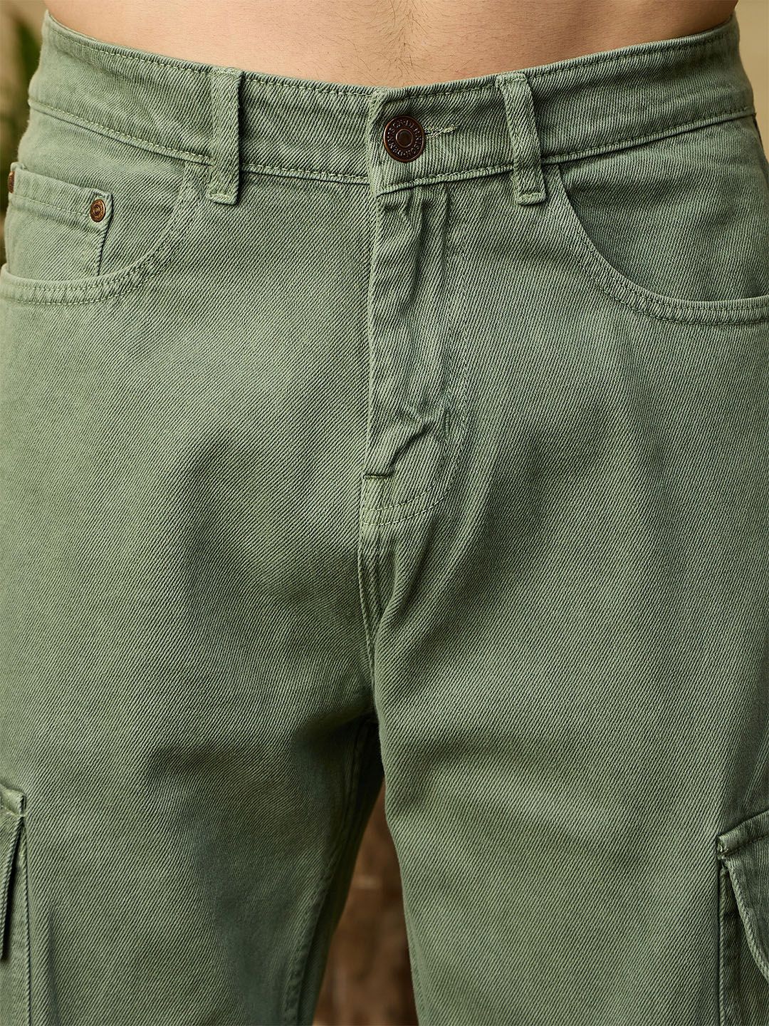 DENNISON Korean Baggy Fit Cargo Jeans