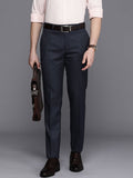 Raymond Men Textured Slim Fit Formal Trousers