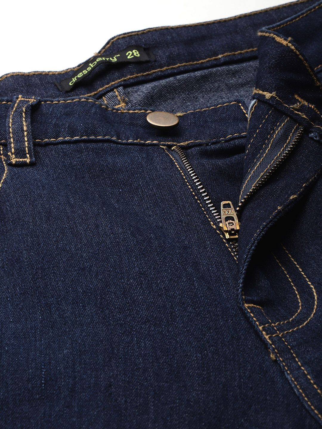 DressBerry Women Embellished Mom Fit Jeans