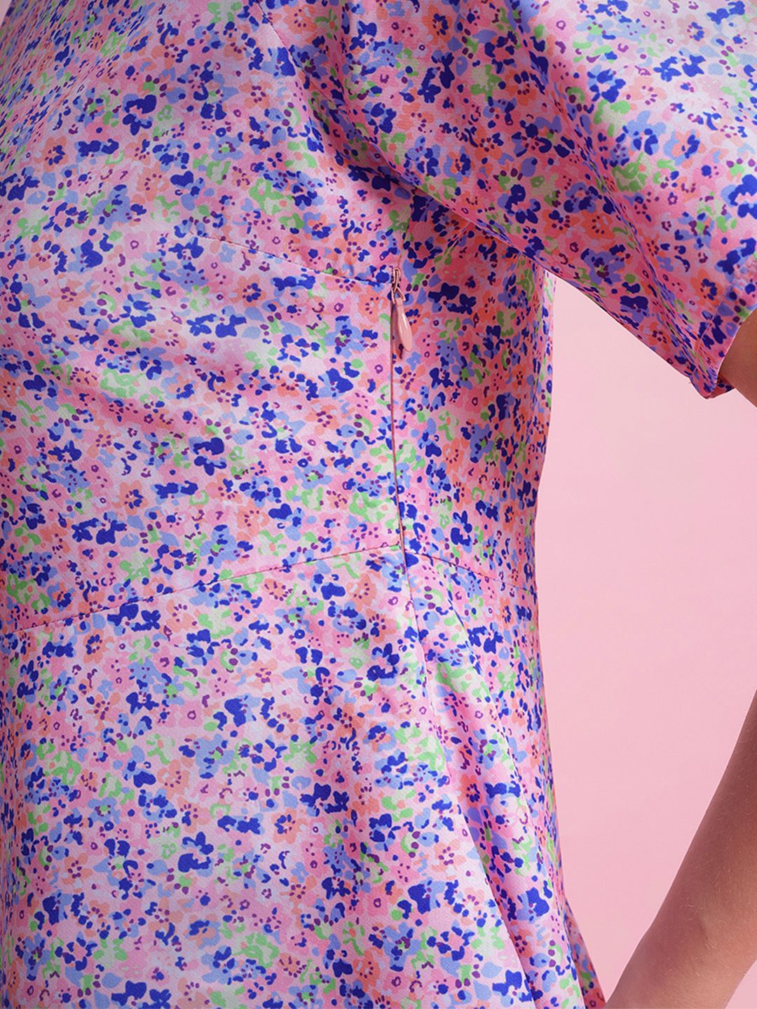 DressBerry Floral Print A-Line Dress